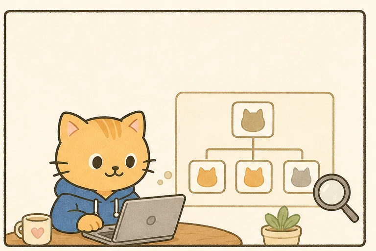 가계도를 살펴보는 냥이